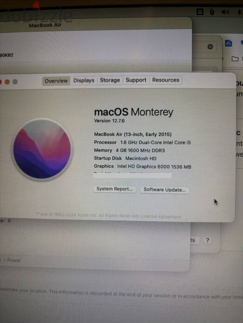 Macbook Air Early 2015 2