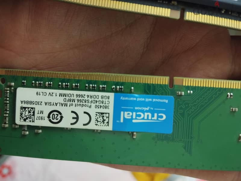 2 Ram 8 giga DDR4 for PC 2