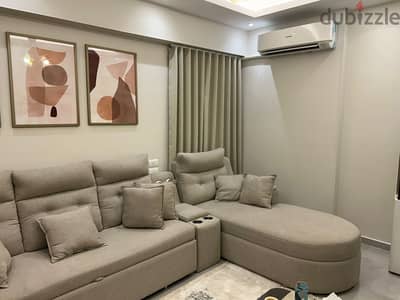 L-shaped sofa bed with La-Z-Boy recliner