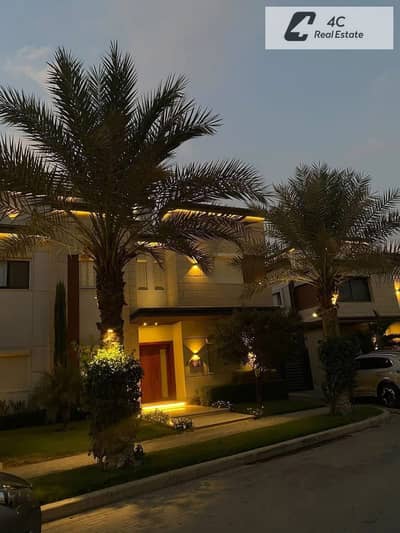 Lowest down payment 4-bedroom twin house with landscape view for sale in Azzar 2 Compound, Fifth Settlement, New Cairo