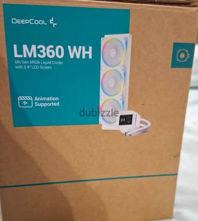 DeepCool LM360 WH 360mm AIO Liquid Cooler with LCD – White