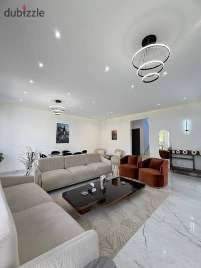 فيلا مفروشة فاخرة للايجار فى كمباوند فى الشيخ زايد الباتيو بجوار الربوة Luxury Furnished Villa For Rent - Patio Zahra El Sheikh Zayed