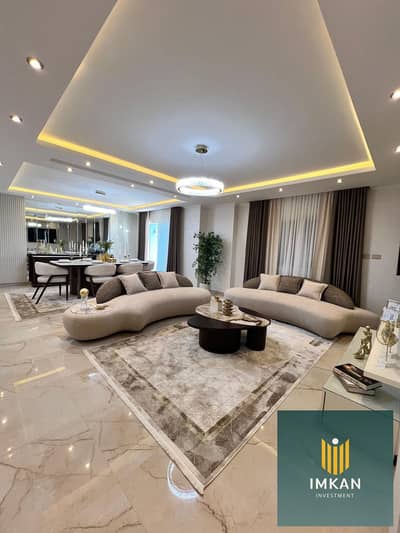 **Fully furnished apartment for immediate delivery in Amorada Compound, New Cairo (Fifth Settlement), including all appliances, air con