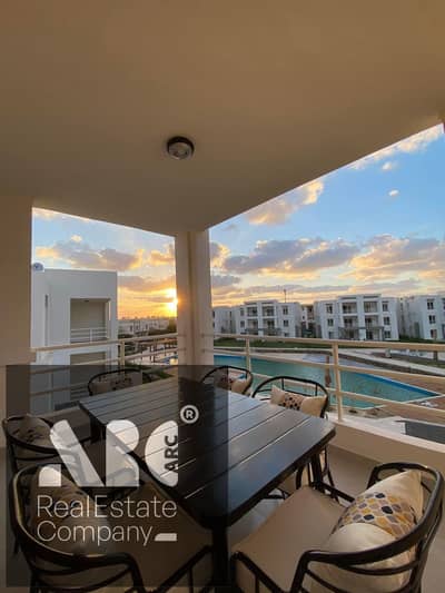 Hotel Chalet for Sale in Amwaj North Coast 3 Bedrooms 8 Beds Sea & Pool View Fully AC 3 Mins to Beach 1 Min to Costa Lake Prime Investment