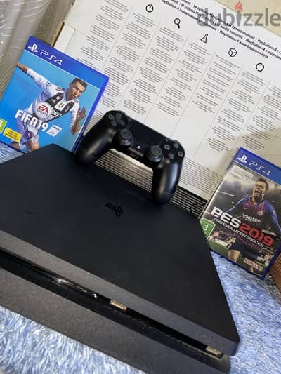 Ps4 slim استعمال خفيف موديل اوربي