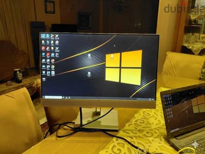 شاشه HP 27  بوصه  سماعات داخليه كاميرا و ميكروفون   و مدخل typec