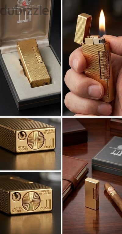Dunhill Roller Gas Lighter - ولاعة دانهيل ذهب