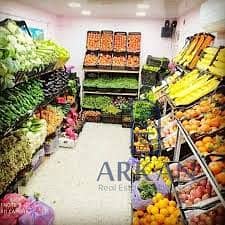 SY محل ارضي فاكهه وخضار 42م جاهز للاستلام الفوري بمقدم 50% في قلب حدائق اكتوبر على المحور الخدمي