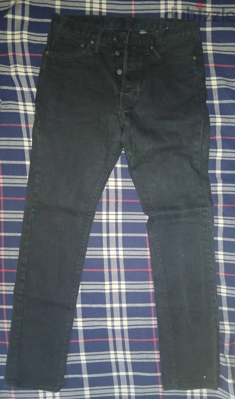 jeans H&M denim black slime 1
