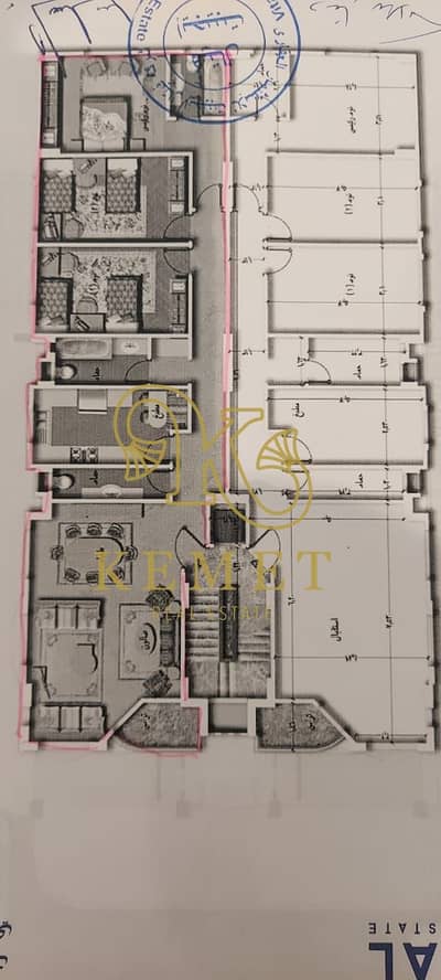 Apartment for sale in Andalus 2, 185 sqm, 3 bedrooms, 3.5 bathrooms, finished, electricity meter, elevator, land share, parking spot & storage.