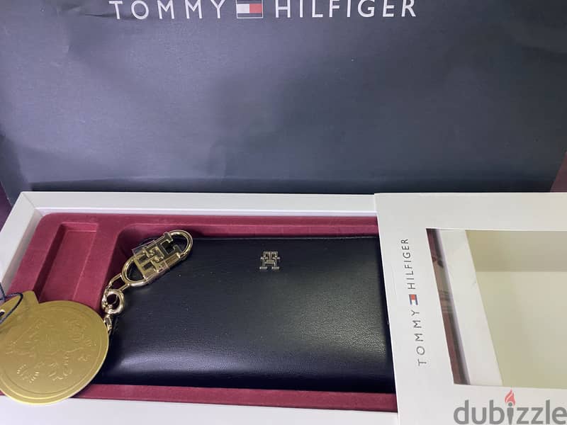 Tommy leather black wallet 2