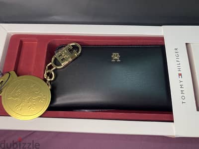 Tommy leather black wallet