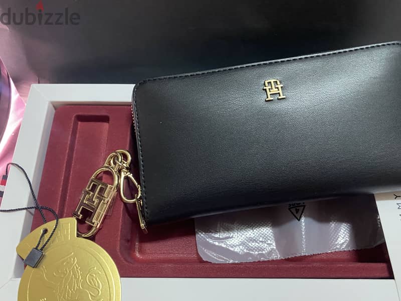 Tommy leather black wallet 1