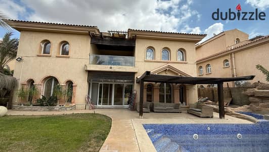 فيلا فاخره نموذج القصور للبيع في مدينتي 830متر نموذج C بحمام سباحه بالاضافه الي تشطيبات خاصه Madinaty