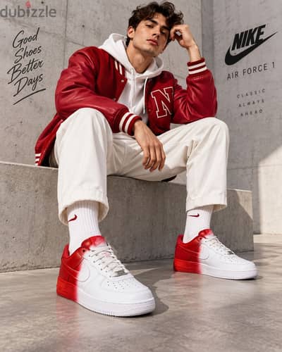 Nike Air Force 1 Red/White – Unisex – New