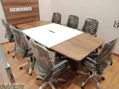 ترابيزه اجتماعات خشبmdfاسباني متاح تنفيذ جميع المقاسات والالوان