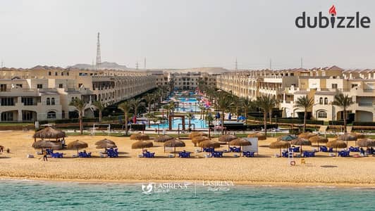 شاليه غرفتين مع روف للبيع استلام 3 شهور في العين السخنة متشطب بالكامل جاهز للمعاينه