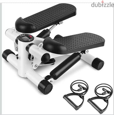 Mini Stepper with attachable resistance bands and timer