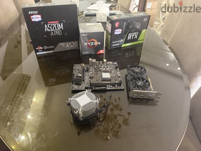 Motherboared and cpu and gpu combo