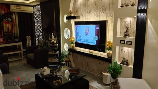 Smouha Furnished on Al-Mahmoudiya with 3 rooms and a reception on the 8th floor, near the College of Medicine