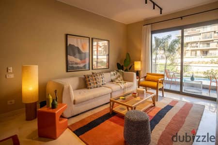 Luxury 3BR Hotel Apt (140m²) in V Residence, Villette! EGP 120k/mo or daily. Fully furnished with Gym. Book now!