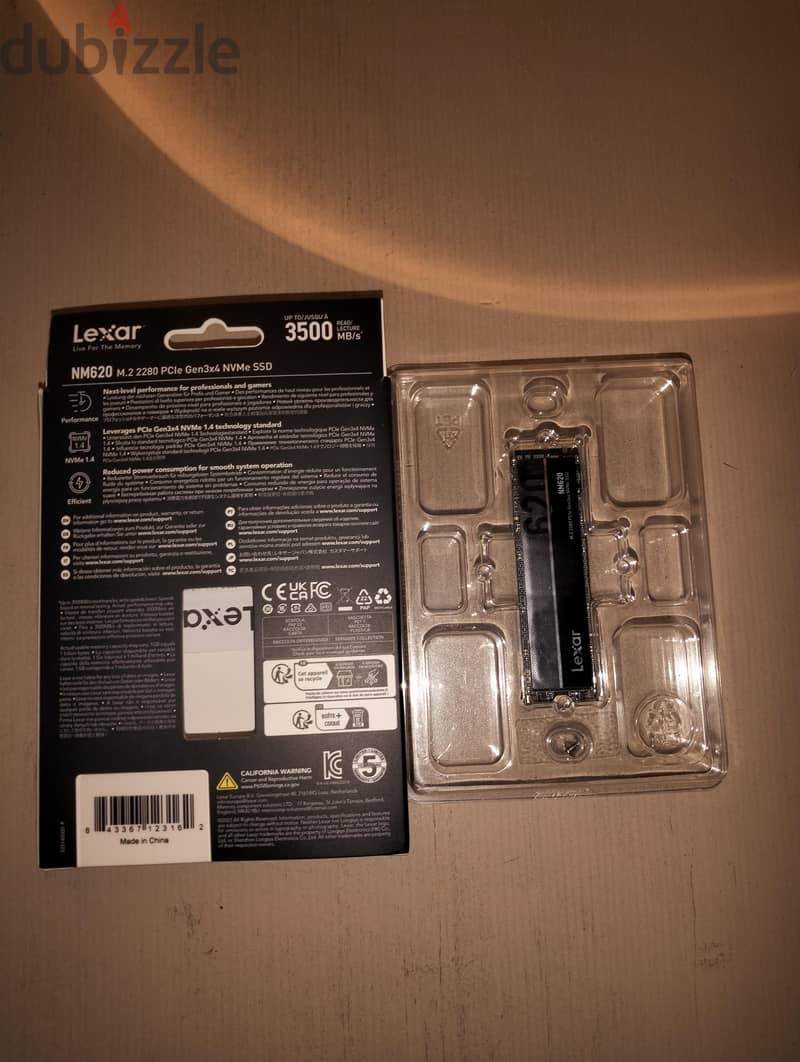 Lexar NM620 1TB NVMe M. 2 SSD (Used) 1
