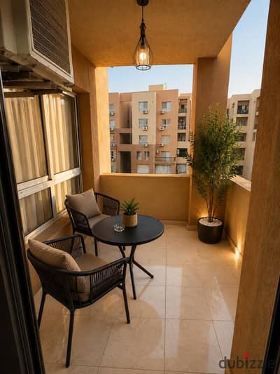137-square-meter furnished apartment for rent in Madinaty (B8); extra super deluxe finishing, located close to amenities.