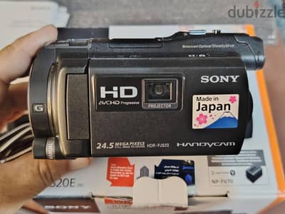 سوني هاند كام  و بروجيكتور مدمج زيرو Sony HDR PJ820