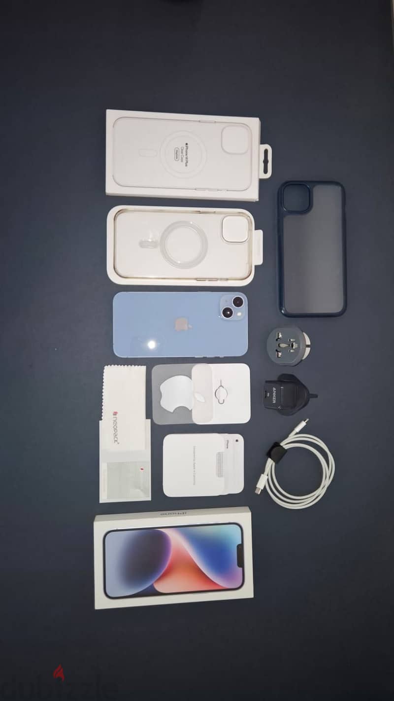 iPhone 14 plus 256GB Light Blue - Zero Scratches - Battery 87% 2