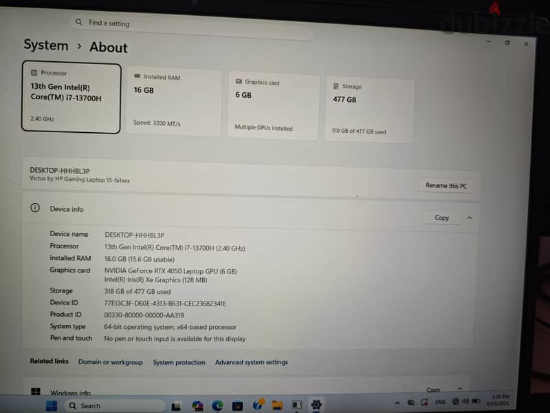 HP Victus Gaming Laptop 3