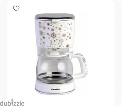 Tornado Automatic American Coffee Maker 1.25 Liter White TCMA-9125-C