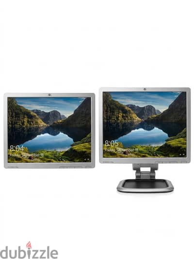 شاشه براند hp حجم 19 بوصه والرأس متحرك وتعمل بكفاءه لاكثر من استخدام