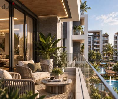 With 185 thousand pounds only, an apartment of 102m + a 22m garden in the Ixora October Gardens Compound B7, installment for 6 years, free garage.