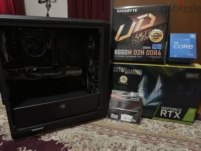 Gaming PC للبيع – RTX 3070 Ti Zotac Trinity + i5-12400F + B660M DDR4