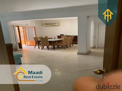  Furnished Apartment for Rent in the Heart of Degla, Maadi   24/7 Security & Guards