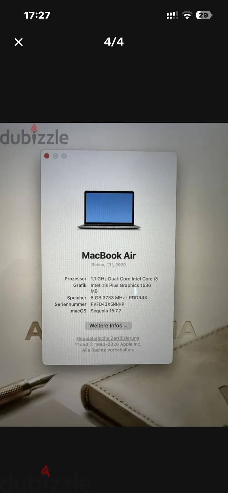 MacBook  air i3 2