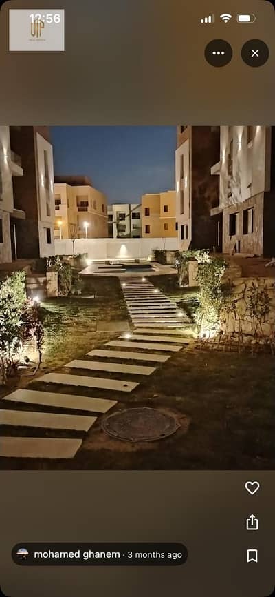 Apartment for Sale in Akasa Compound - Andalus directly across from the American University at La Vista Villas - Patio Town - Hassan Allam and a wall with Akoya Compound
