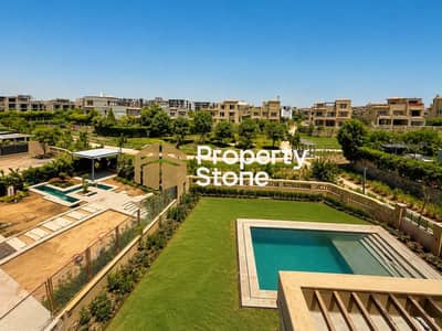 فيلا للإيجار في بالم هيلز قطامية PK1 Palm Hills Katameya | فيو مفتوح | متشطبة بالتكييفات | حمام سباحة كبير | حديقة خاصة | جراج