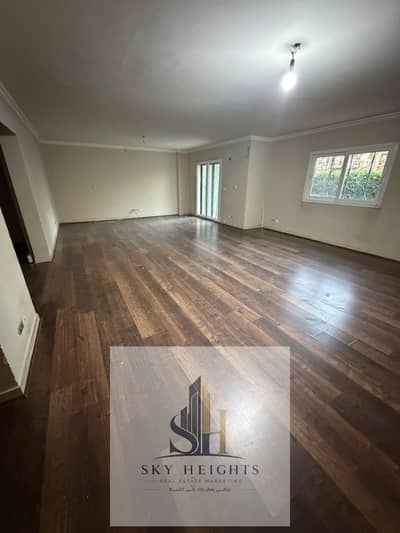 Ground-floor apartment for rent in Phase 7 of Al Rehab 2, featuring a private garden and custom finishes. Located next to the Eastern Market and ameni