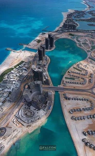 For sale, an apartment with a direct Lagoon view, with a down payment of 530,000,Redy to move , and fully finished, in New Alamein