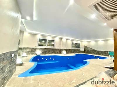 For sale in the kitchen and air conditioning duplex with an indoor swimming pool, personal finishing steps to the army street, car entrance