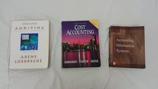 مجموعة مراجع محاسبة ومراجعة بالإنجليزية 3 كتب جامعية Accounting