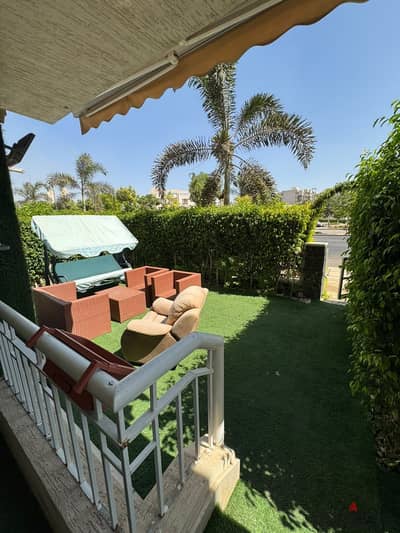 A perfect apartment for sale on the ground floor with a garden in b12, Madinaty