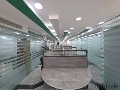 Administrative headquarters 500 m furnished, air-conditioned for rent in Bavaria Town, Maadi circular, minutes to Fifth Settlement