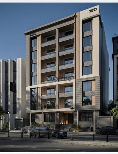 Apartment for sale 175m with garden. In the Upper Hill, 17 Street. In front of Uptown Cairo Compound.
