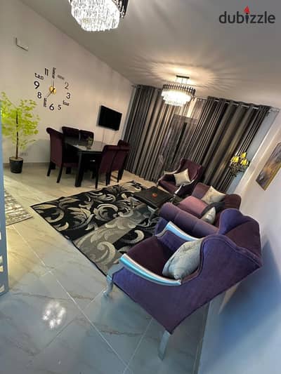 A 3-bedroom, hotel-style furnished apartment for rent in the newest phase of Madinaty, B15.