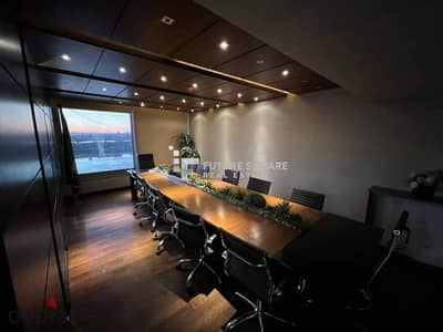 Premium office headquarters 650 m furnished air-conditioned for rent in the strongest location on the Maadi Corniche