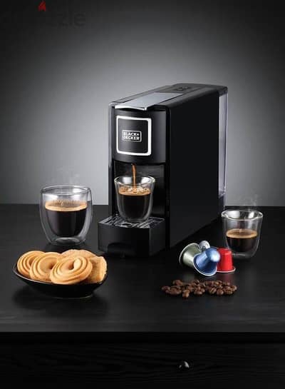 ماكينة قهوة كبسولات Black+Decker (جديدة متبرشمة)