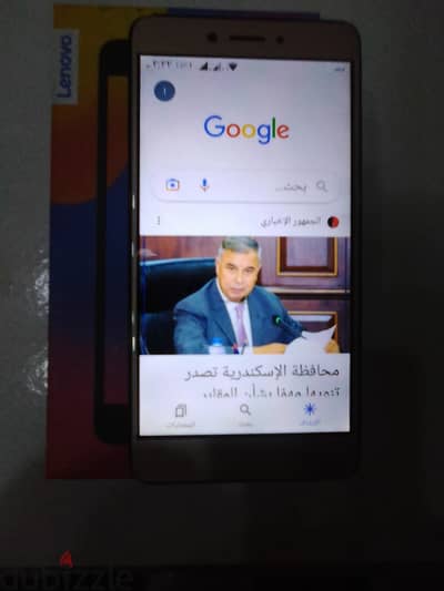 لينوفو نوت6  بالعلبه 32ج 3 رام ماتفتحش خدش فى اعلى شمال الباغه الخارجي