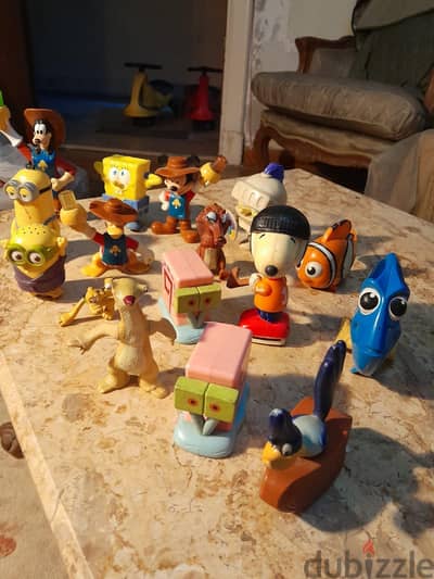 characters Nemo sponge Bob Minnie's and others